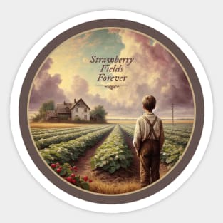 Strawberry Field Sticker